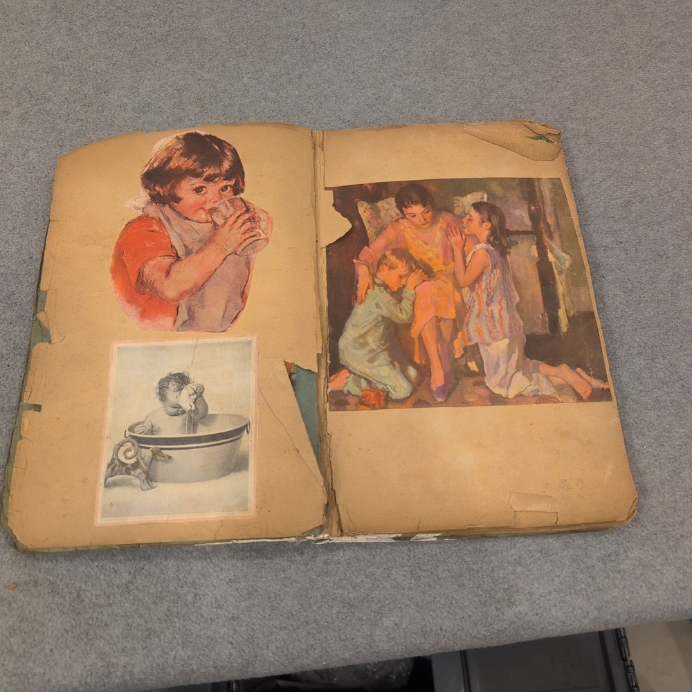 Vintage Handmade Scrapbook Mid-Century Illustrations Children Nursery Ephemera - Picture 2 of 5